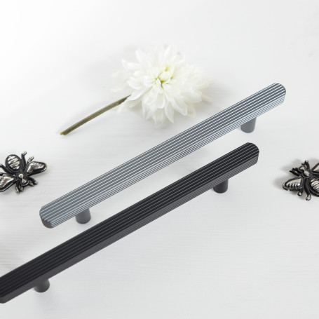 Handle meb. bracket alum. GAME 192 matte black, AKS