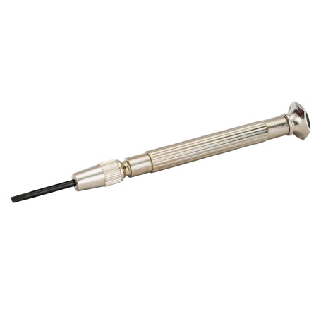 Slotted screwdriver with precision handle and 4 replaceable rods