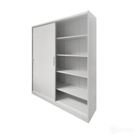 Шкаф-купе металлический архивный односекционный с 4-мя полками 2000x1500x450