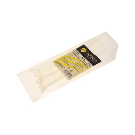 Plastic clamp ER-03162 white 3.0 x 160mm universal (25 pcs) EUREKA /1/600