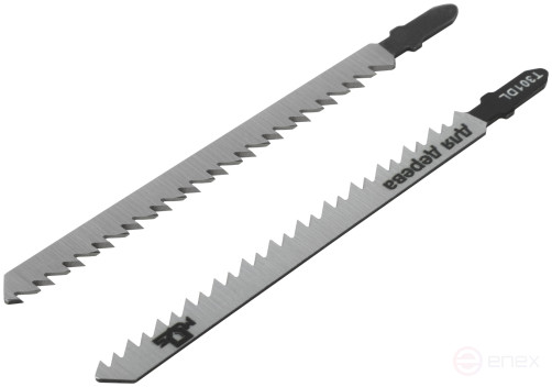 Blades for electric jigsaw, T301DL, wood, HCS, 132 mm, 2 pcs.