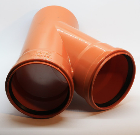 External Tee 110mm 45 degree Flextron