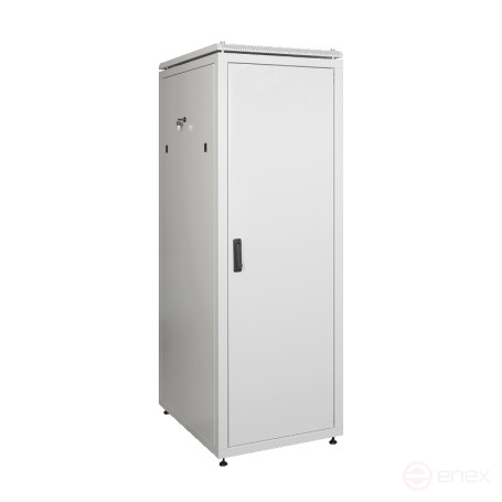 Шкаф телекоммуникационный Ripo 186010MM/G 19" напольный 18U 600х1000 серый дверь металл