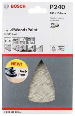 Sanding sheet 100x150 mm, 240