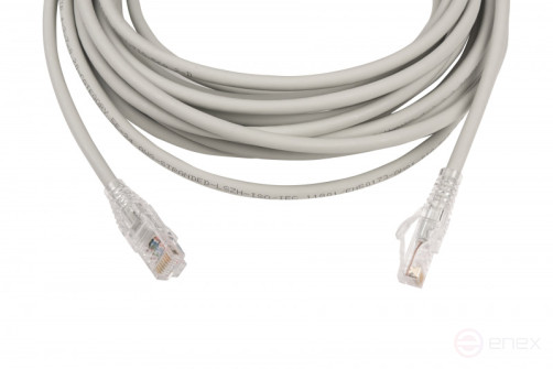 WRline WR-PC-RJ45-UTP-5E-7-GY Patch cord U/UTP, category 5e, 2xRJ45, unshielded, grey, LSZH, 7m