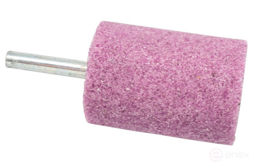 Шарошка абразивная ПРАКТИКА оксид алюминия, цилиндрическая 35х50 мм, хвост 6 мм, блистер (641-275)