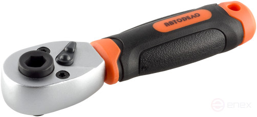 1/4" DR ratchet (shortened; L=105mm; 72 prongs; 5 degrees) Avtodor PRO (39668)