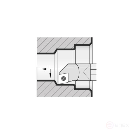 Turning holder C12Q-SCLCL06 boring left