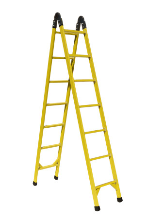 Лестница стеклопластиковая трансформер ЛСП-2х2,5ТС-Ф55П