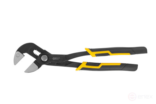 CrV adjustable pliers, quick adjustment, flat jaws without notches, Profi 250 mm (38/38 mm)