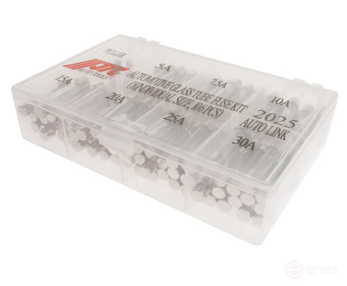 Предохранитель 5-30А стеклянных трубчатых 106шт. в боксе JTC