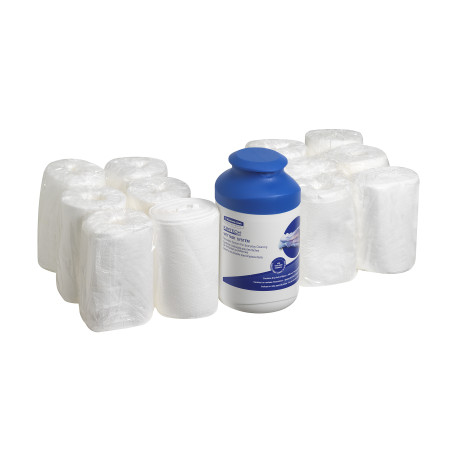 Kimtech® Wettask™ DS Cleaning Material - Small Roll / White (12 Replaceable cartridges x 35 sheets)