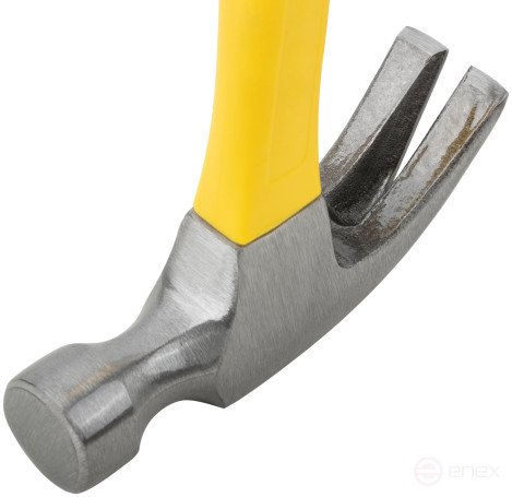 Молоток-гвоздодер, фиберглассовая усиленная ручка, Профи 28 мм, 340 гр.