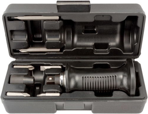 Отвертка ударно-поворотная (анатомич. ручка;6насадок;футляр) АвтоDело (40009)