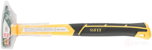 Молоток кованый, фиберглассовая усиленная ручка, Профи 100 гр.