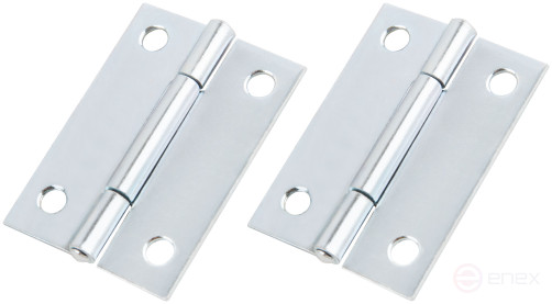 Universal hinges, set of 2 pcs., zinc 50 x 35 mm