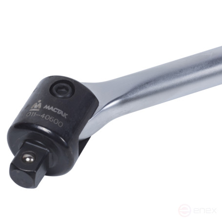 Hand crank 1/2", 600 mm, with hinge MASTAK 011-40600