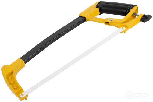 Ножовка по металлу 300 мм Профи, регулир.натяг, работа под углом 45 гр., прорезиненная ручка, полотно Bi-Metal