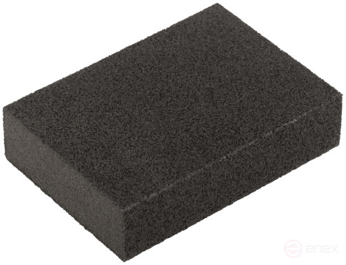 Aluminum oxide grinding sponge, 100x70x25 mm, P 80