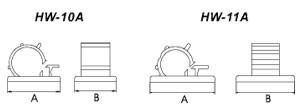 HW-10AC Самоклеящаяся площадка для кабеля с регулируемым зажимом 21.5x17мм, диам. 9-13мм (100 шт)