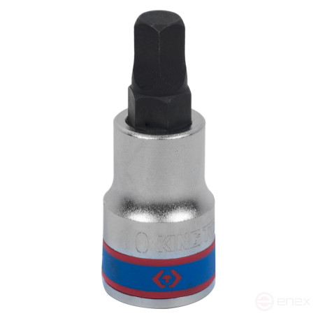Socket (bit) 1/2", Pentagon, 10 mm, L = 60 mm, pentahedral KING TONY 402A10