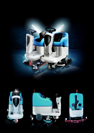 Поломоечная аккумуляторная машина с местом оператора ECOSMILE 85, c АКБ Гель 125 Ач