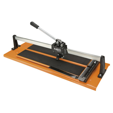 Monorail tile cutter 600 mm, carriage with 8 bearings, "floating" base, metal. ruler and charcoal