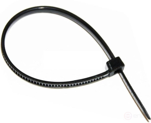 Clamp KSS-A 4.8x200 nylon with UV protection black (100 pieces/pack) IN HOME