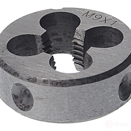 Плашка ER-00910P M09x1-ø25мм, в пластиковом футляреЭВРИКА /1/10