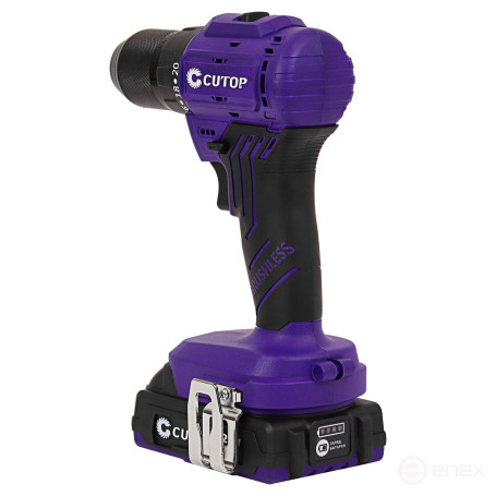 Screwdriver Cutop E-Profi 20V, 13mm, 1 Battery, 2AH, Spare parts, card box.