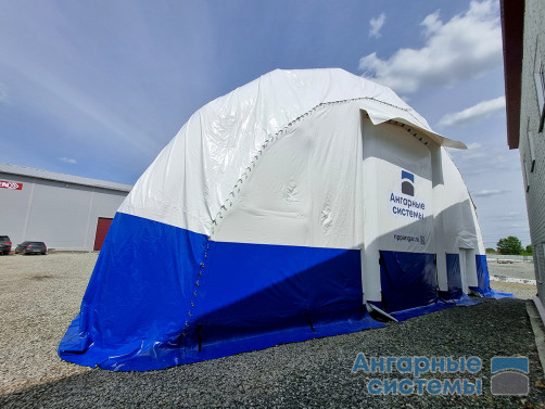 Inflatable Prefabricated PVC Hangar with Double Gates — Mobile Warehouse