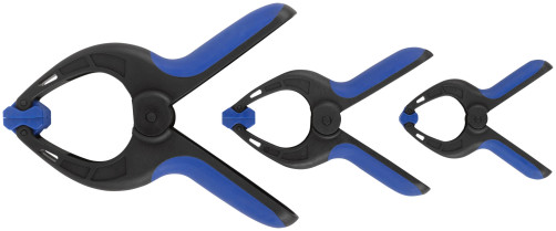 Set of quick-release nylon clamps 75x40 mm, 100x50 mm, 150x80 mm