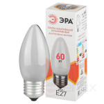 Incandescent lamp ERA B-60-E27-230-FR 60W 230V candle matte color box E27