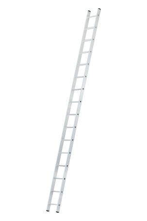 Single-section aluminum ladder with 16 steps AL 1x16 P80