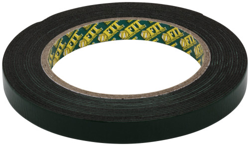 Adhesive tape, 2-sided mounting,foam-based, with a polymer substrate, 12 mm x 5 m