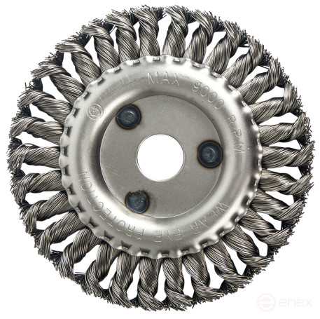 Кордщетка для МШУ радиальная витая ПРАКТИКА 150 х 22 мм (1шт.) блистер (032-522)