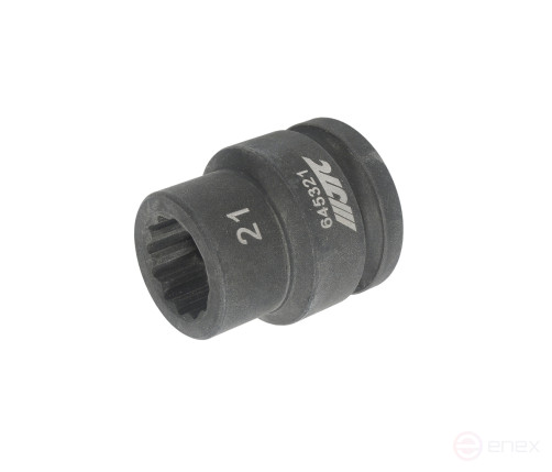 Головка торцевая 3/4" 21мм 12-ти гранная ударная L=51мм JTC