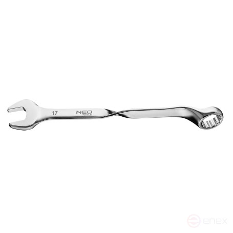 Комбинированный ключ с головкой повернутой на 90°, 17 мм