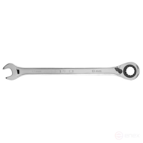 The key is combined with a ratchet mechanism of 8 mm