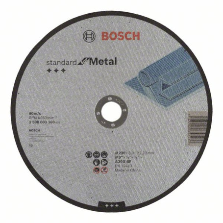 Straight cutting disc Standard for Metal A 30 S BF, 230 mm, 22.23 mm, 3.0 mm