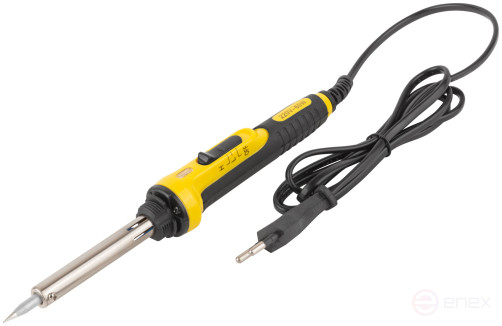 220 V soldering iron, 2 operating modes, stand, switch, rubberized handle, cone tip, 30W / 60W