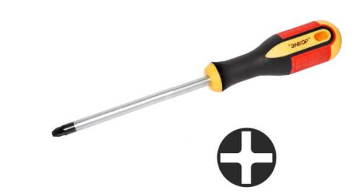 Screwdriver PH2x150 mm, three-component handle