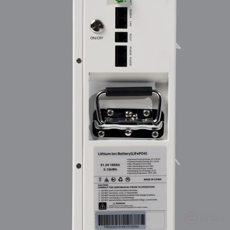 Литиевый аккумулятор тяговый ЛИТДЖЕТ GREEN LiFePO4 51,2V 100Ah 5KWh 100A, CAN/RS485 c/d 100A настенный