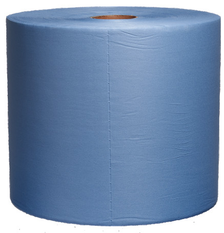 Puretech W60 Non-woven cleaning material, 60g/m2, 1 layer, blue, 36.5 x 32cm, 1000 l/roll W60375