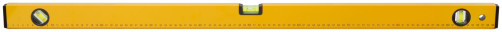 Уровень "Стайл", 3 глазка, желтый усиленный корпус, фрезер. рабочая грань, шкала, Профи 1000 мм