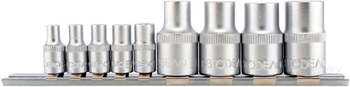 Набор головок TORX E4-E16 (DR1/4"&1/2"; 9пр; планка) (АвтоDело) 39829