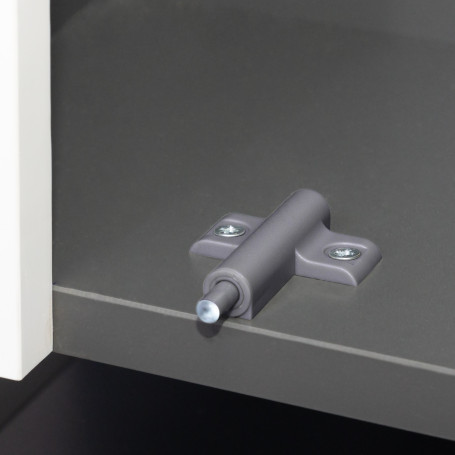 Shock absorber mounting cross-shaped overhead/mortise grey AKS