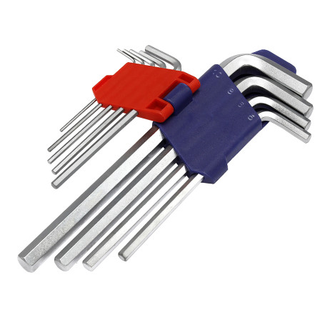 9pcs 6-sided keys in the WP222004 WORKPRO holder