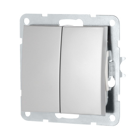 Switch 2-cl.(diagram 5) 16 A, 250 B (silver metallic) LK60