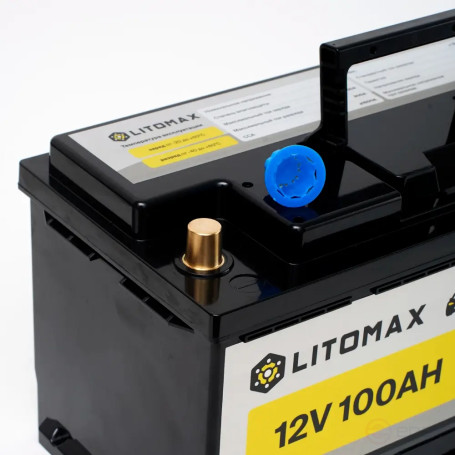Натриевый аккумулятор стартово/тяговый LITOMAX Na+ 12V 100Ah 1500CCA R+ IP68